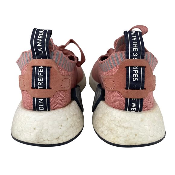 Adidas NMD R2 Primeknit Raw Pink Women’s Running Shoes - Picture 6 of 9